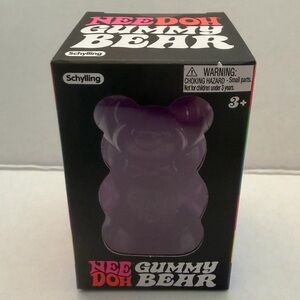 NeeDoh Purple Gummy Bear Stress Toy NEW
